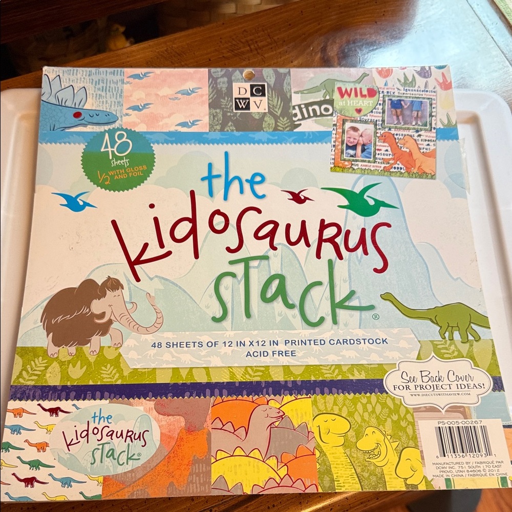 Kidsaurus Stack Cardstock 12 by 12